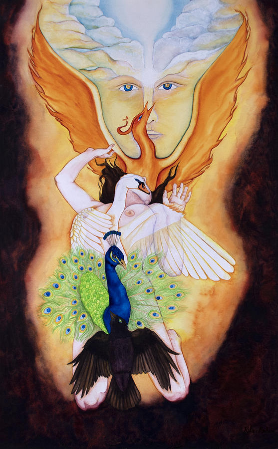 Spiritual Alchemy Painting - Magnum Opus An Allegory of Spiritual Alchemy by Rebecca Barham Spiritual Alchemy Painting - Magnum Opus An Allegory of Spiritual Alchemy by Rebecca Barham