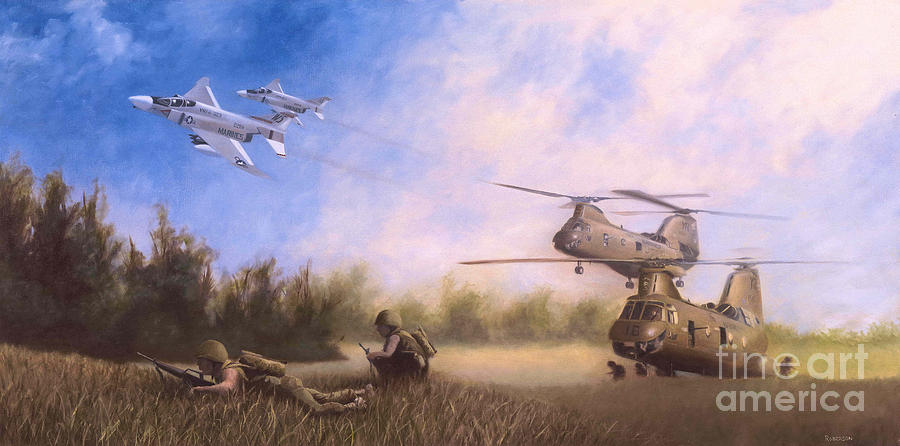 Jet Painting - MAGTF Vietnam by Stephen Roberson
