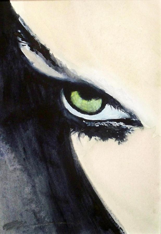 Magyar Eyes Painting by Ed  Heaton