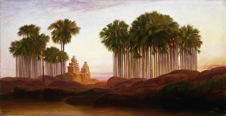 Edward Lear Painting - Mahabalipooram by Edward Lear
