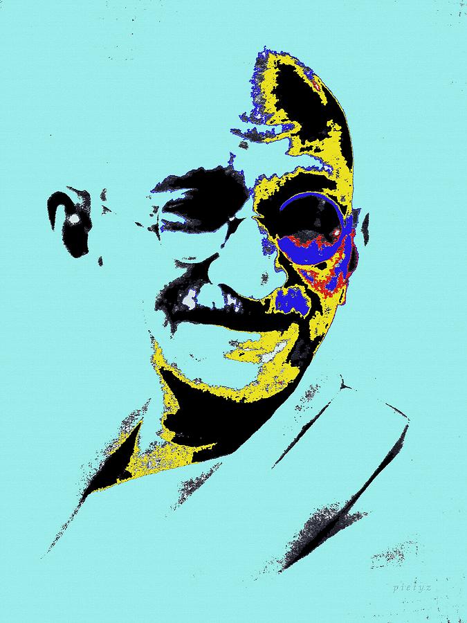 Mahatma Gandhi Man of Massez Mixed Media by Piety Dsilva