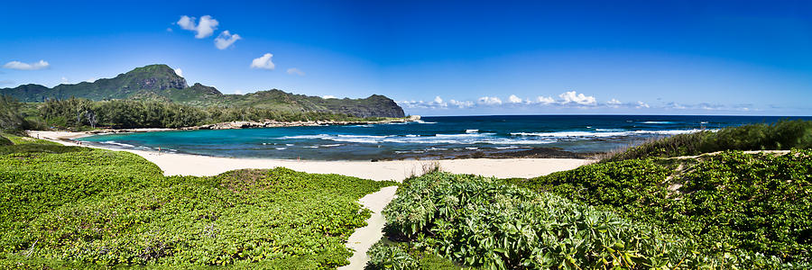 Mahaulepu Beach Kauai Panorama Photograph by Roger Mullenhour
