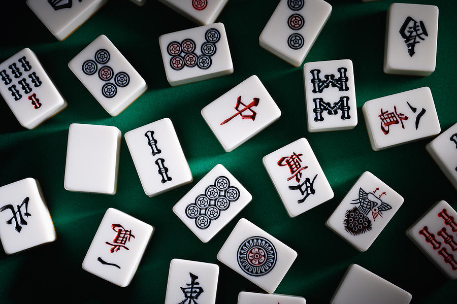 Mahjong tiles Photograph by Hideki Yoshihara/Aflo