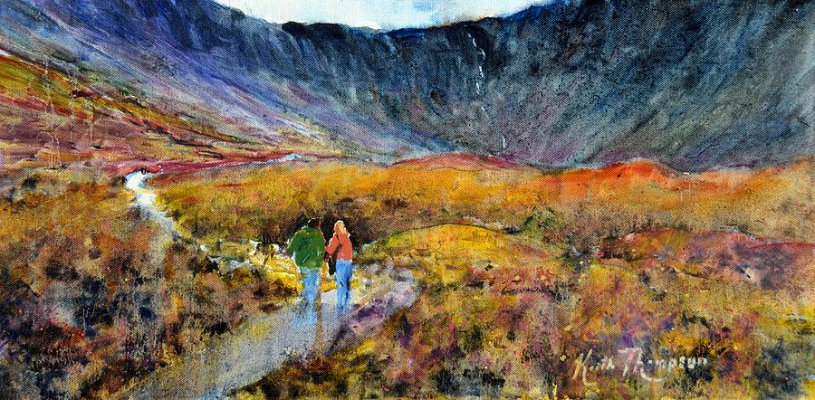 Mahon Falls Trail County Waterford Ireland Painting by Keith Thompson