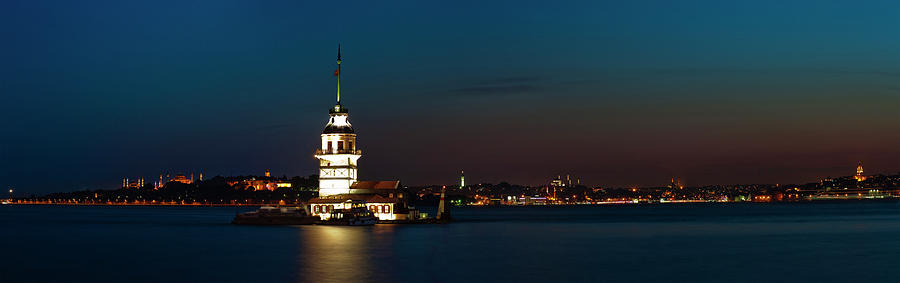 Maiden Tower And Istanbul Photograph by Guvendemir