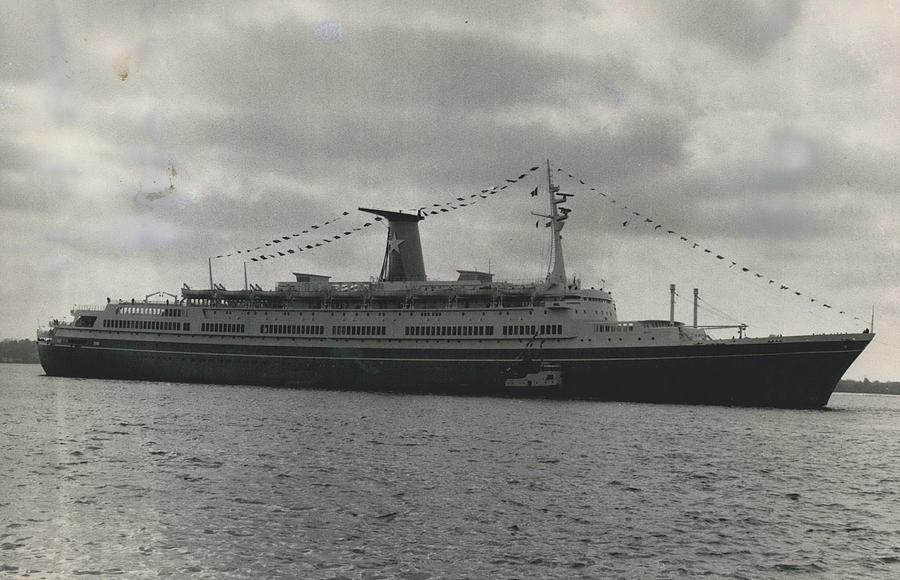 Maiden Voyage Of The Italian Passenger Liner “angelina Lauro ...