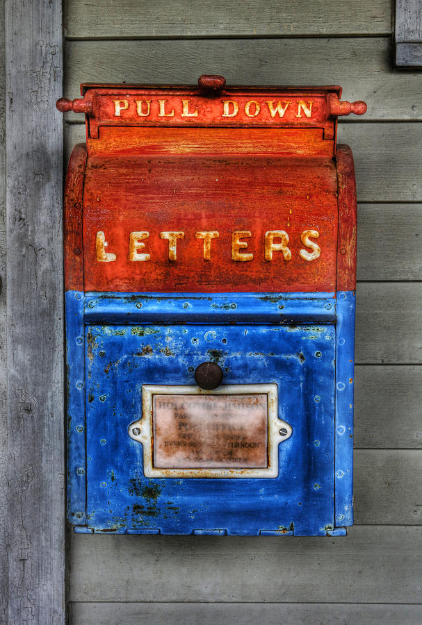Vintage Photograph - Mailman - Vintage US Mailbox  by Lee Dos Santos
