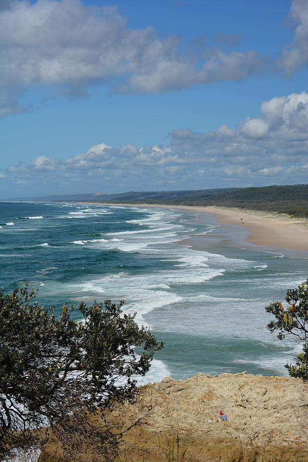 Main Beach, Point Lookout, Stradbroke Photograph by Newman & Flowers