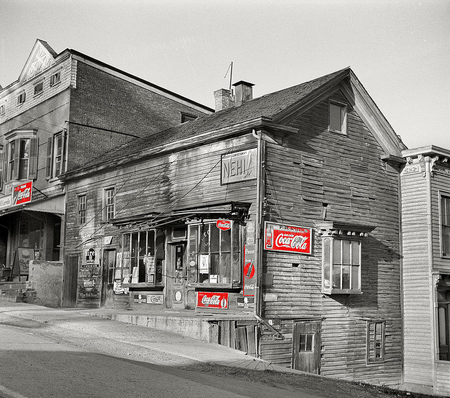 Main store Coca-Cola signs Fort Hunter New York John Collier photo FSA October 1941-2014 Photograph by David Lee Guss