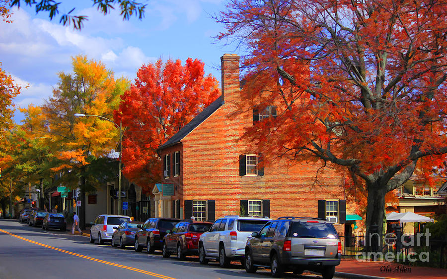Main Street in Middleburg Virginia Photograph by Ola Allen