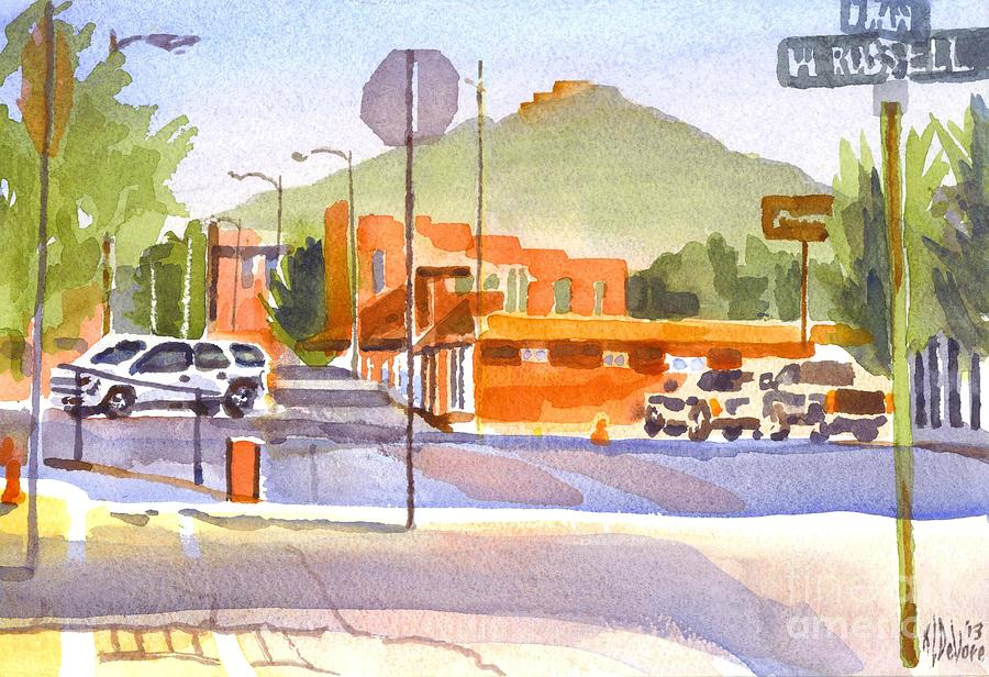 Main Street in Morning Shadows Painting by Kip DeVore