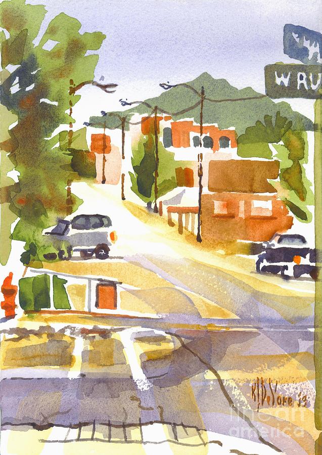 Main Street Ironton Missouri Painting by Kip DeVore