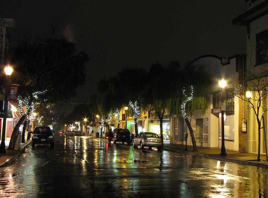 Main Street on a Wet Night Photograph by Keith Kennedy - Fine Art America