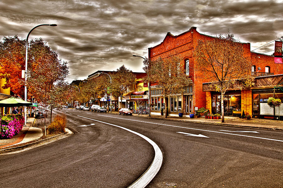Washington State University Photograph - Main Street Pullman Washington by David Patterson