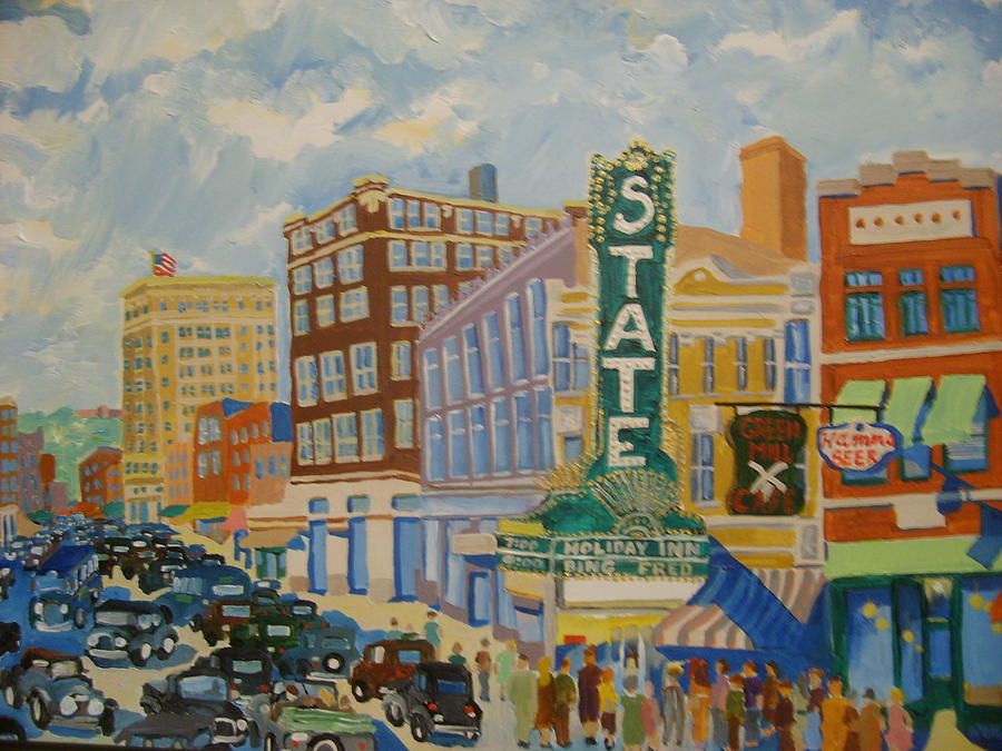 Main Street Painting by Rodger Ellingson