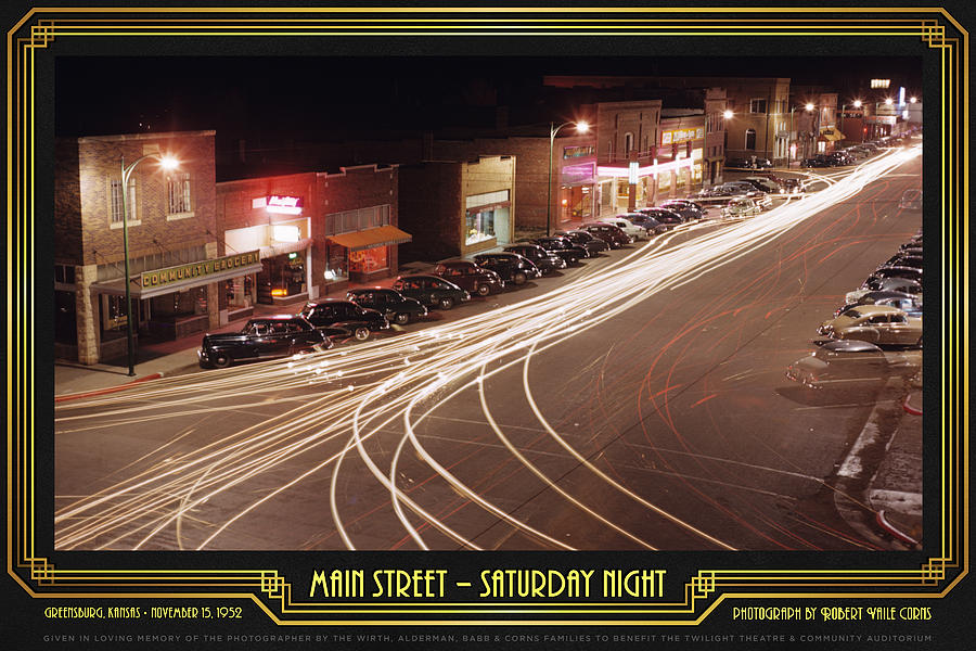 Main Street Photograph - Main Street - Saturday Night by Twilight Theatre