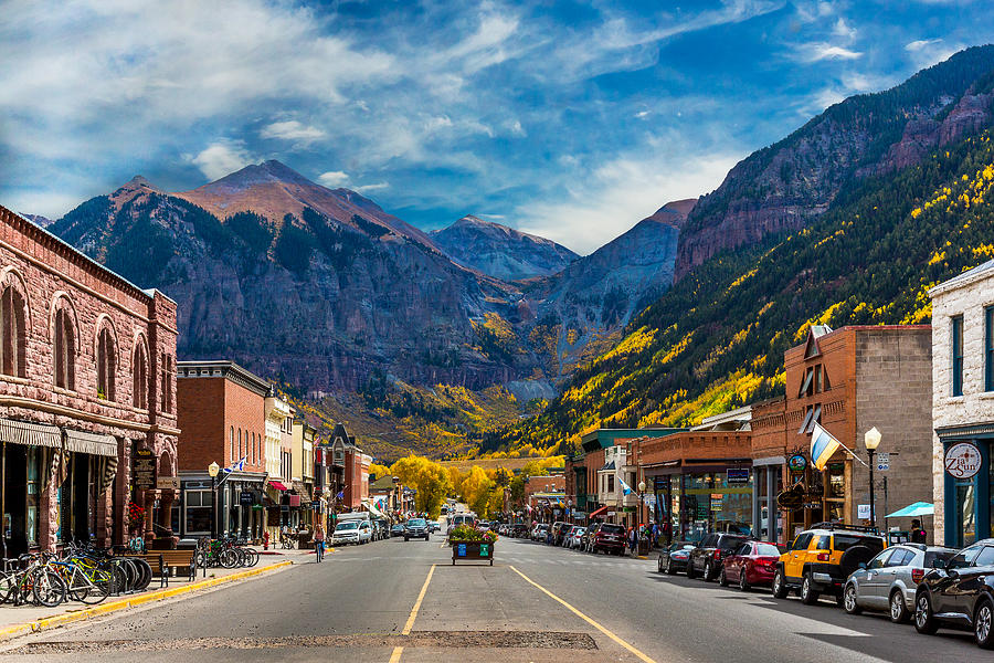 Main Street Telluride Colorado Photograph by Photography by Deb Snelson Main Street Telluride Colorado Photograph by Photography by Deb Snelson