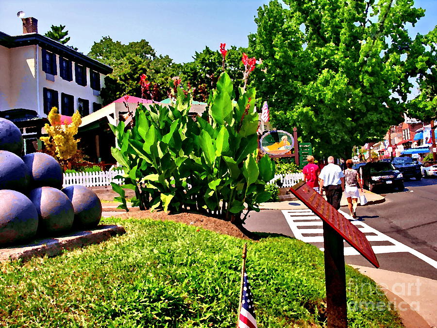 Main Street with Logan Inn Photograph by Jacqueline M Lewis