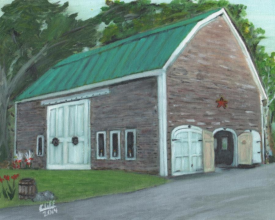 Maine Barn Painting by Cliff Wilson