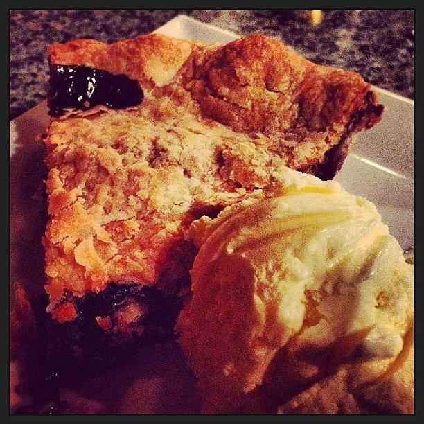 Blueberry Photograph - #maine #blueberry #pie For #dessert by Megan Rudman