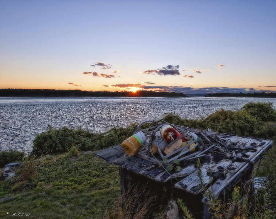Maine Island Sunset Photograph by Richard Bean