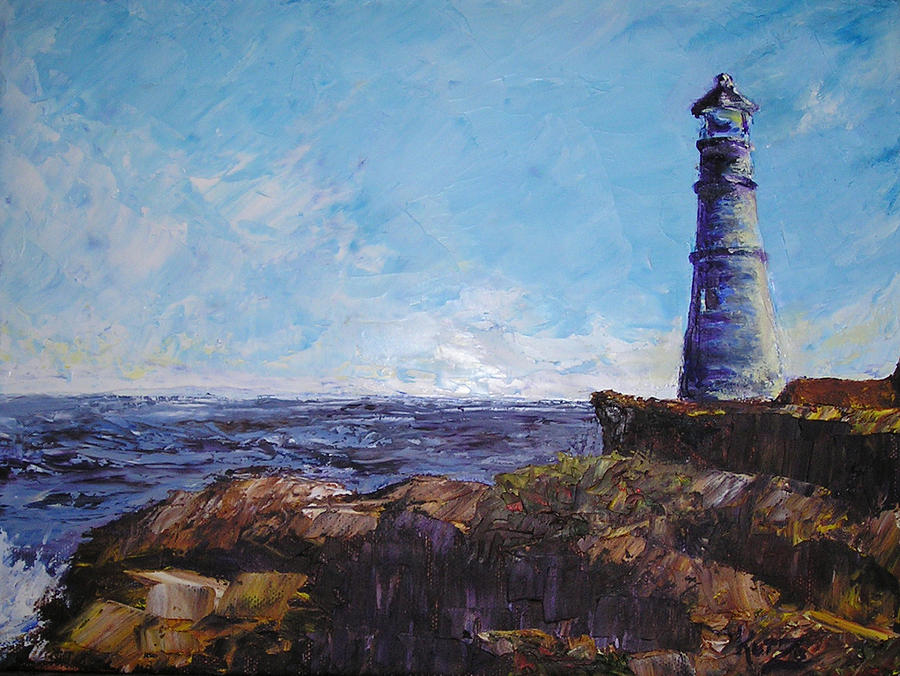 Maine Lighthouse Painting By Carol Kutz - Fine Art America