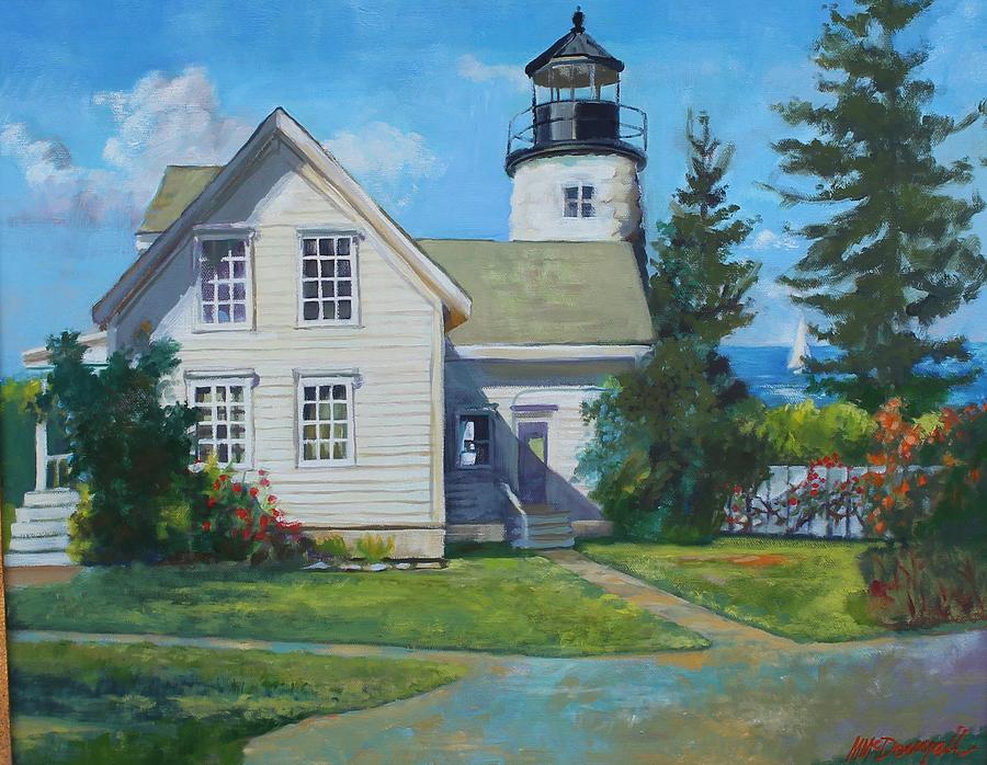 Maine Lighthouse Painting by Michael McDougall