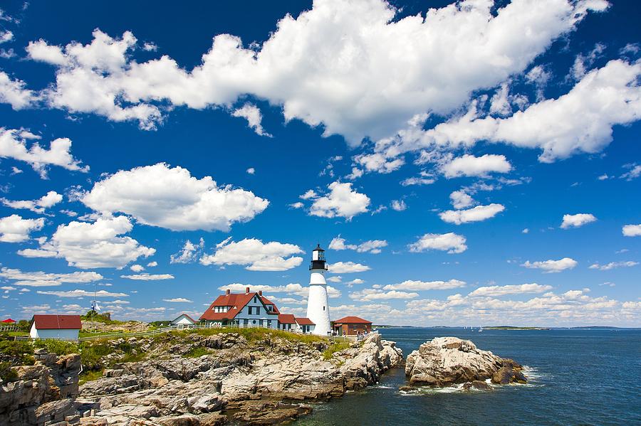 Maine Lighthouse Photograph by Robert Davis