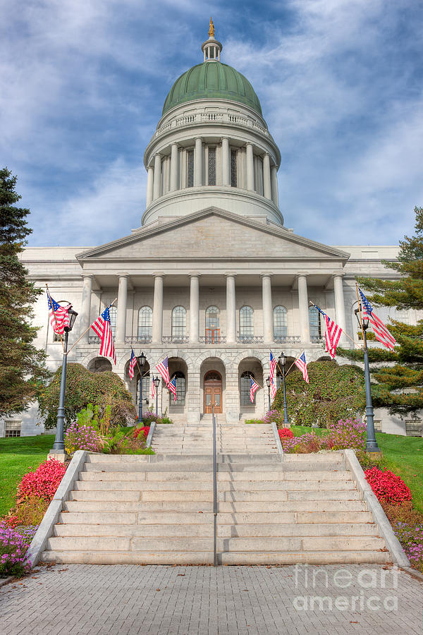 Maine State House V Photograph by Clarence Holmes