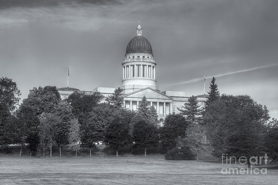 Maine State House X Photograph by Clarence Holmes