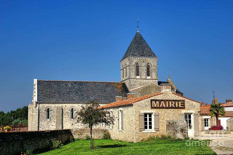 Mairie Eglise Photograph by Olivier Le Queinec