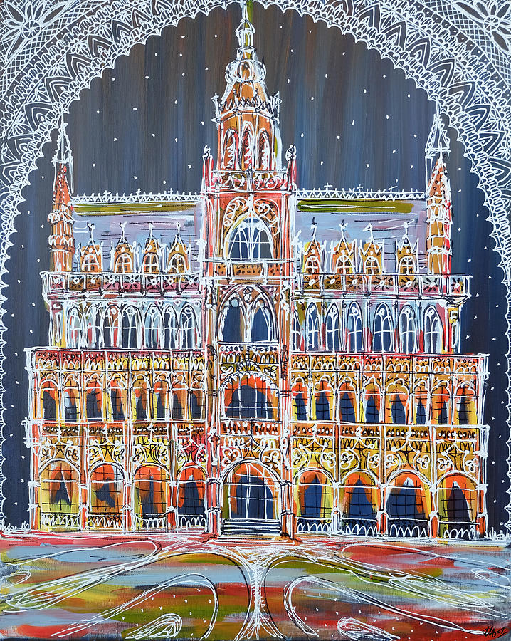 Maison du Roi Painting by Laura Hol Art