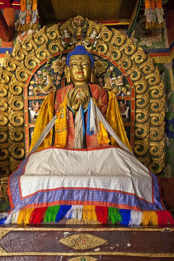 Buddha Photograph - Maitreya Buddha Erdene Zuu Monastery by Colin Monteath