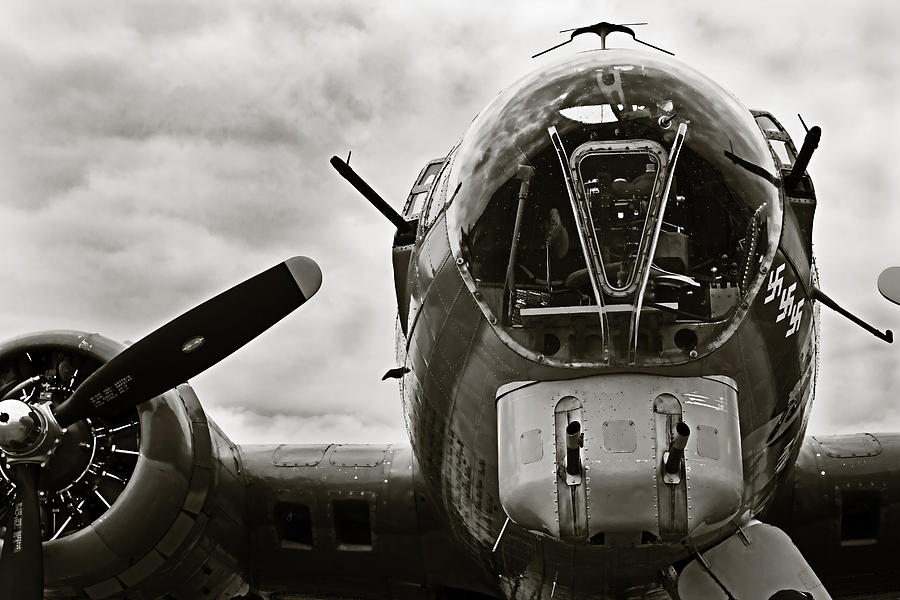 Mac Miller Photograph - Majestic B17 Bomber from WW II by M K Miller