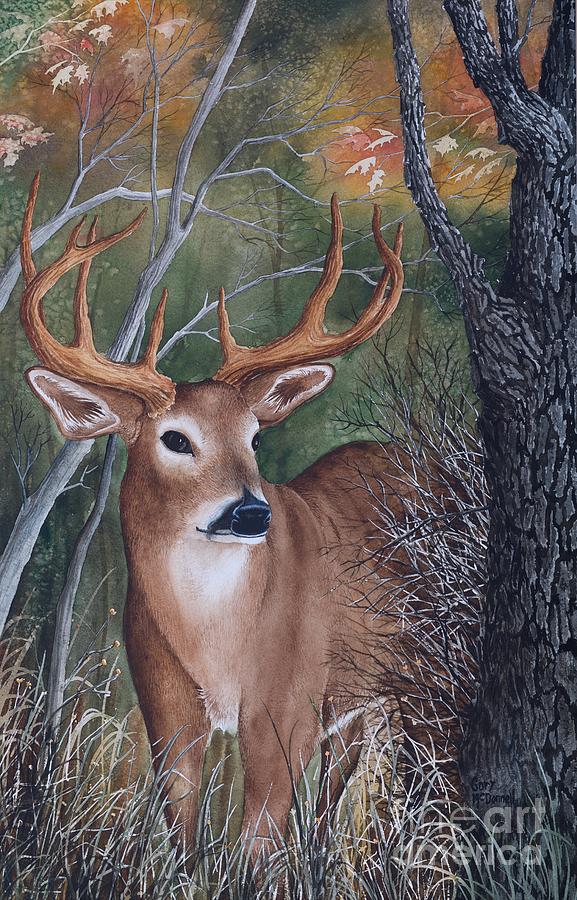 Nature Painting - Majestic Buck by Gary McDonnell