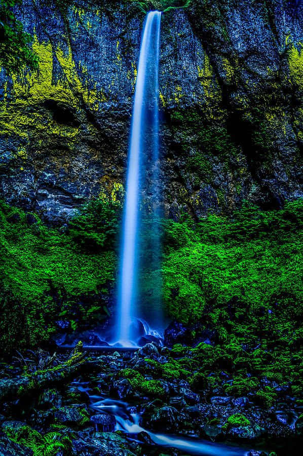 Portland Photograph - Majestic Elowah Falls Oregon by Priscilla Lupo