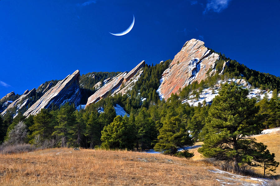 Majestic Flatirons of Boulder Colorado Photograph by John Hoffman