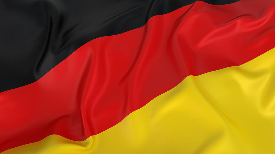Majestic Glossy German Flag Photograph by CGinspiration