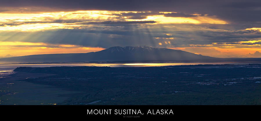 Majestic Mount Susitna Signature Edition Photograph by Scott Slone