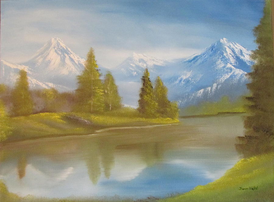 Mountain Painting - Majestic Mountains by Dawn Nickel