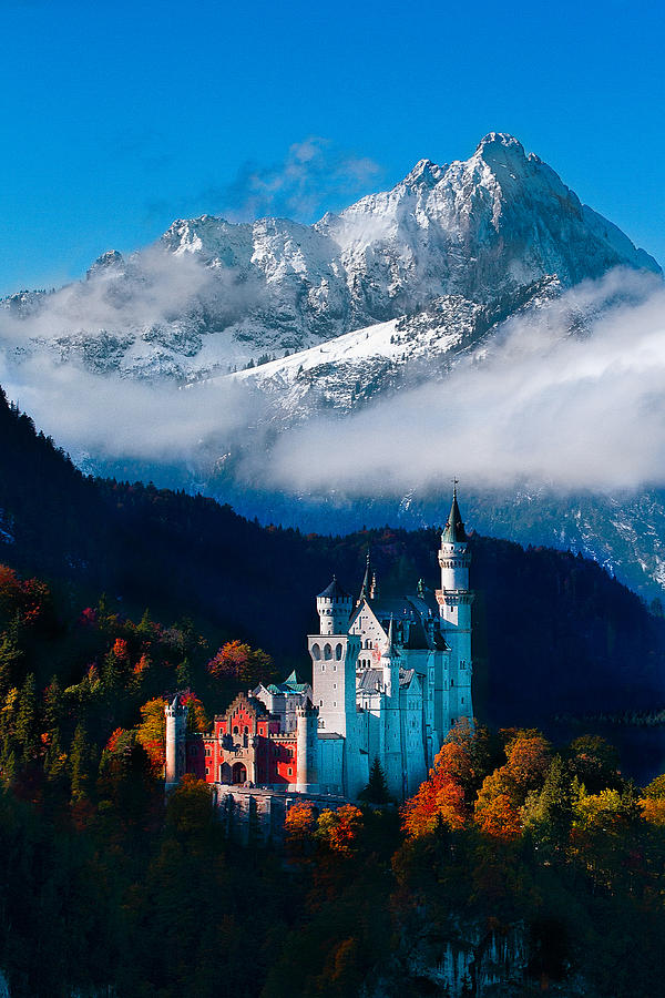 Castles In Europe Photograph - Majestic Neuschwanstein by Sheri Vitullo Castles In Europe Photograph - Majestic Neuschwanstein by Sheri Vitullo