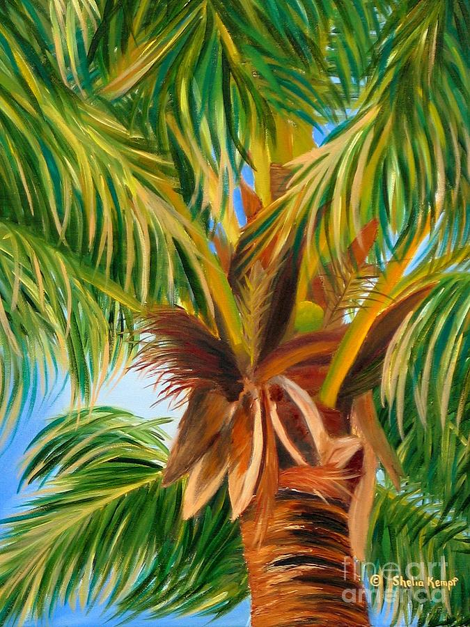 Majestic Palm Painting by Shelia Kempf