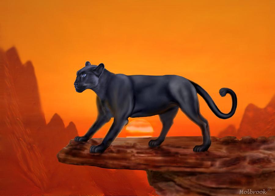 Majestic Panther Digital Art by Glenn Holbrook