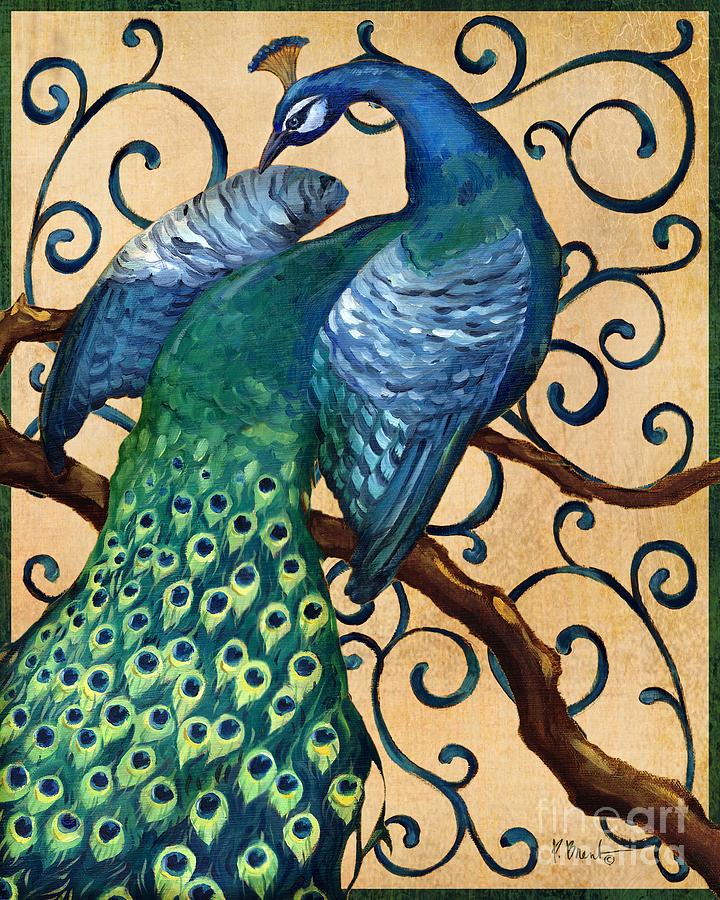 Peacock Painting - Majestic Peacock II by Paul Brent