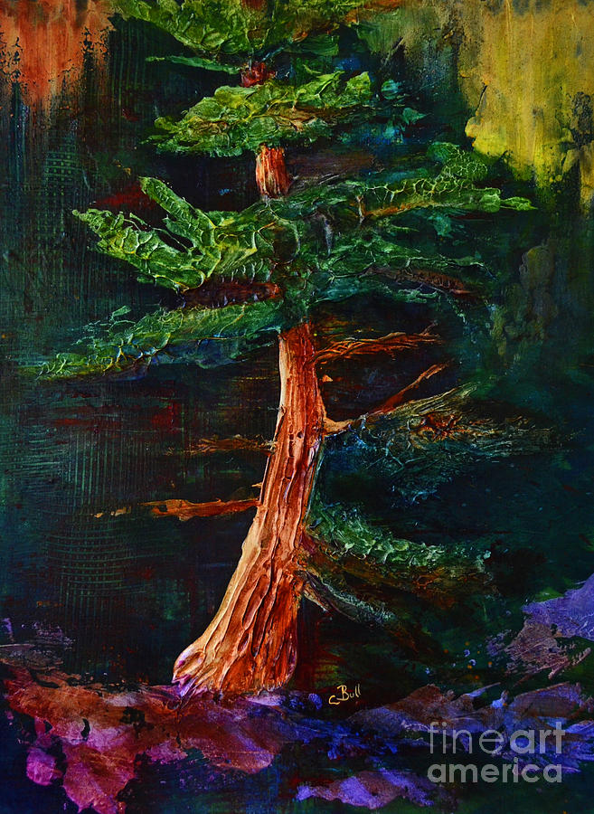 Nature Painting - Majestic Pine by Claire Bull