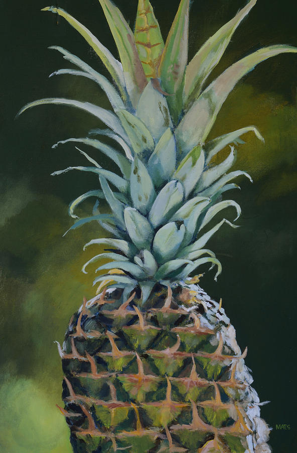 Majestic Pineapple Painting by Walt Maes