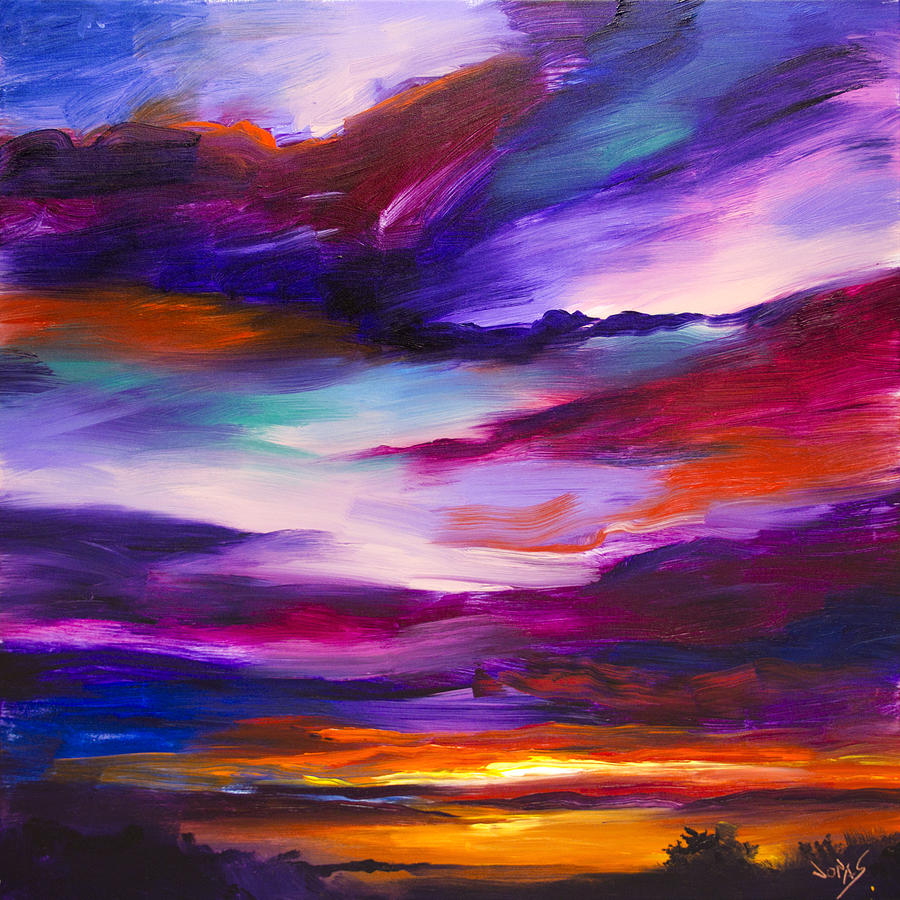 Abstract Painting - Majestic Skies #29 by Jonas Gerard