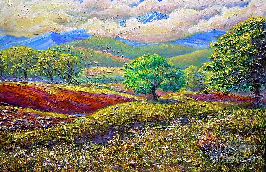 Majestic View Of The Blue Ridge After A Storm Painting by Lee Nixon