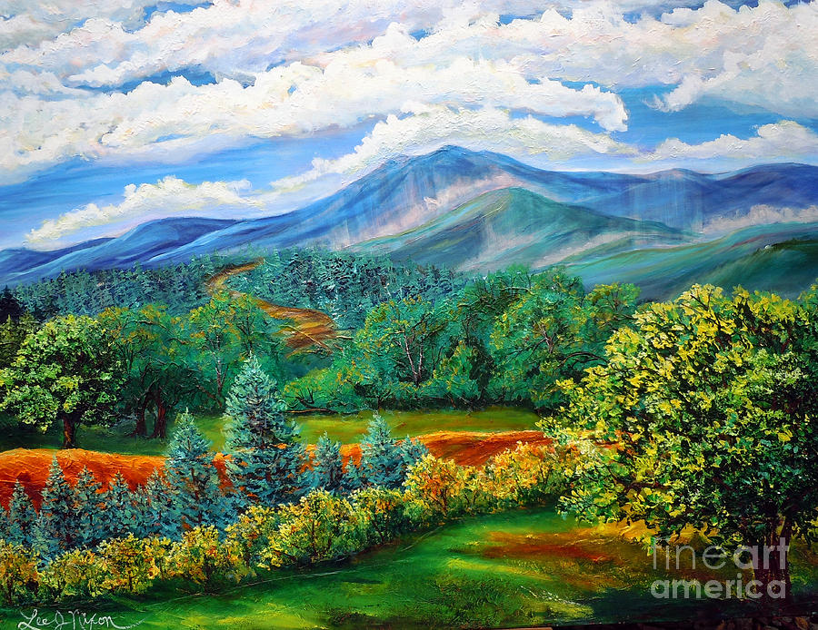 Mountain Painting - Majestic View of the Blue Ridge by Lee Nixon