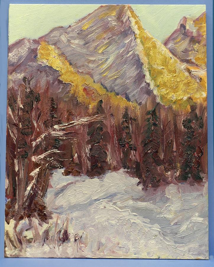 Mountain Painting - Majesty by Mary LaFever
